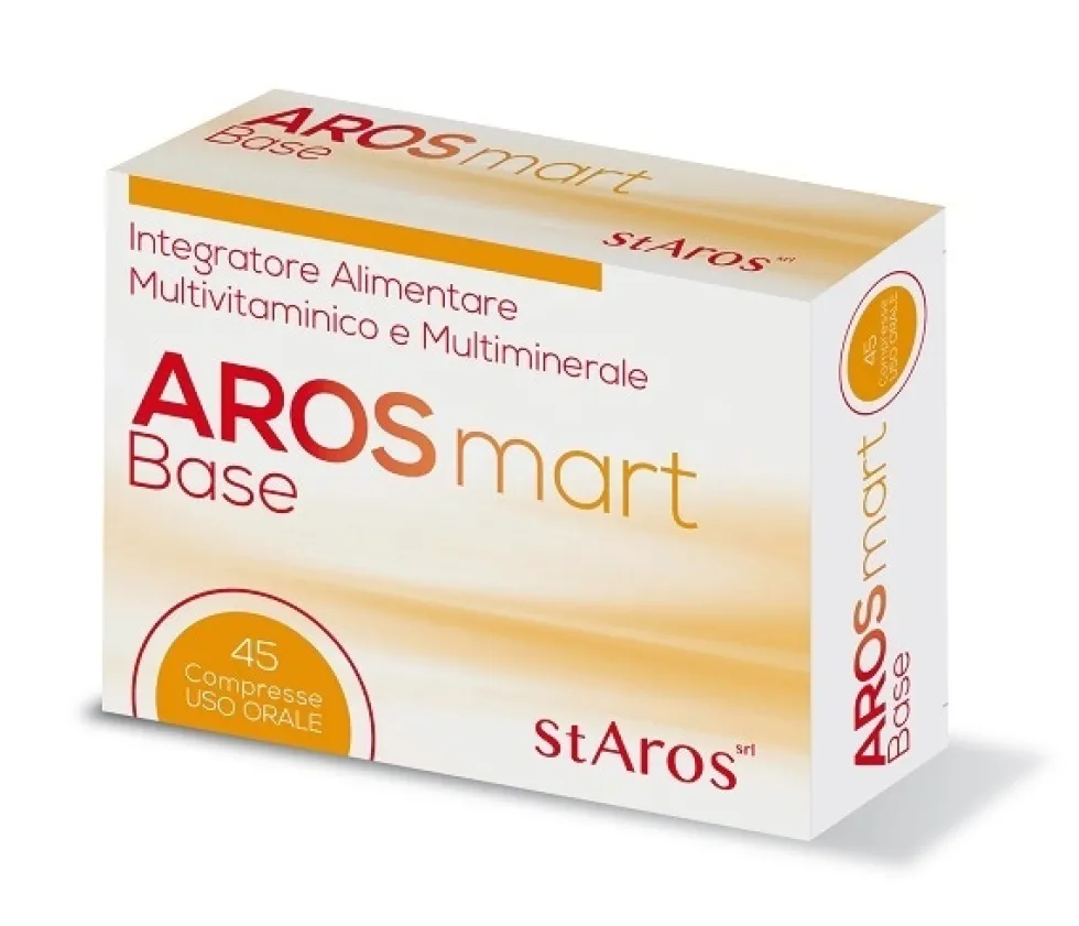 Staros Arosmart Base - Integratore antiossidante con glutatione e luteina per la vista, 45 compresse