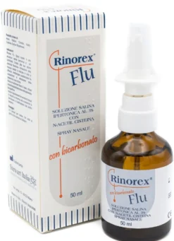 Stewart Rinorex Flu spray nasale soluzione salina ipertonica 3%, 50ml