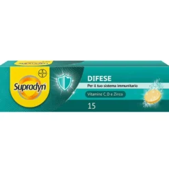 Supradyn Difese - Integratore alimentare per le difese immunitarie, 15 compresse effervescenti