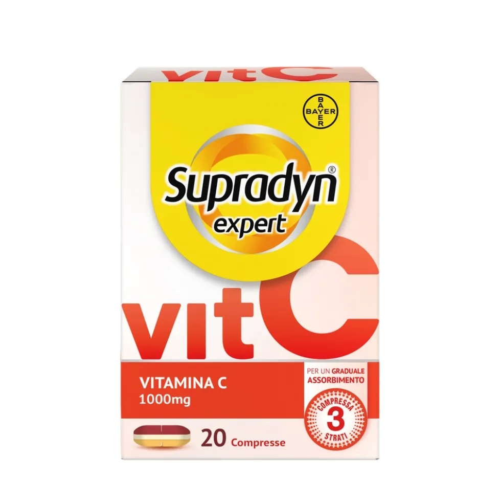 Supradyn Expert Vitamina C 1000mg Integratore Sistema Immunitario, 20 Compresse