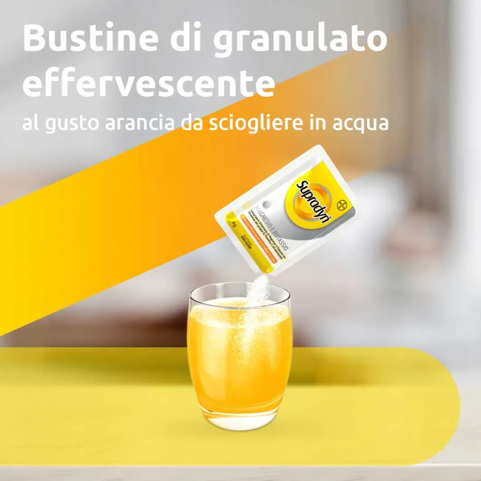 Supradyn Magnesio e Potassio Integratore di Vitamine B C e Minerali, 24 Bustine