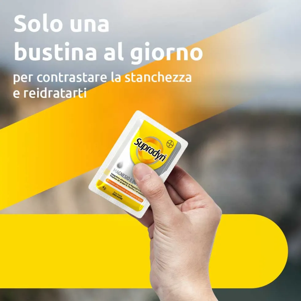 Supradyn Magnesio e Potassio Integratore di Vitamine B C e Minerali, 24 Bustine