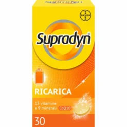 Supradyn Ricarica - Integratore multivitaminico contro la stanchezza, 30 compresse effervescenti
