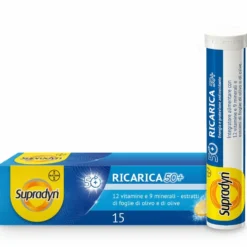 Supradyn Ricarica 50+ - Integratore multivitaminico per l'energia, 15 compresse effervescenti