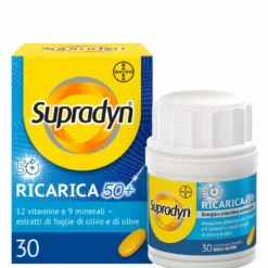 Supradyn Ricarica 50+ - Integratore multivitaminico per l'energia e il benessere, 30 compresse