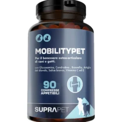 Suprapet MobilityPet Cani e Gatti Integratore Benessere Articolazioni, 90 Compresse