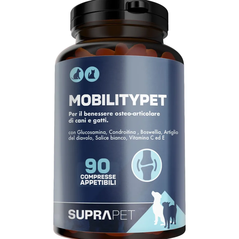 Suprapet MobilityPet Cani e Gatti Integratore Benessere Articolazioni, 90 Compresse