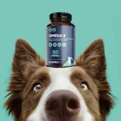 Suprapet Omega 3 Cani e Gatti Integratore EPA DHA, 80 Perle Appetibili