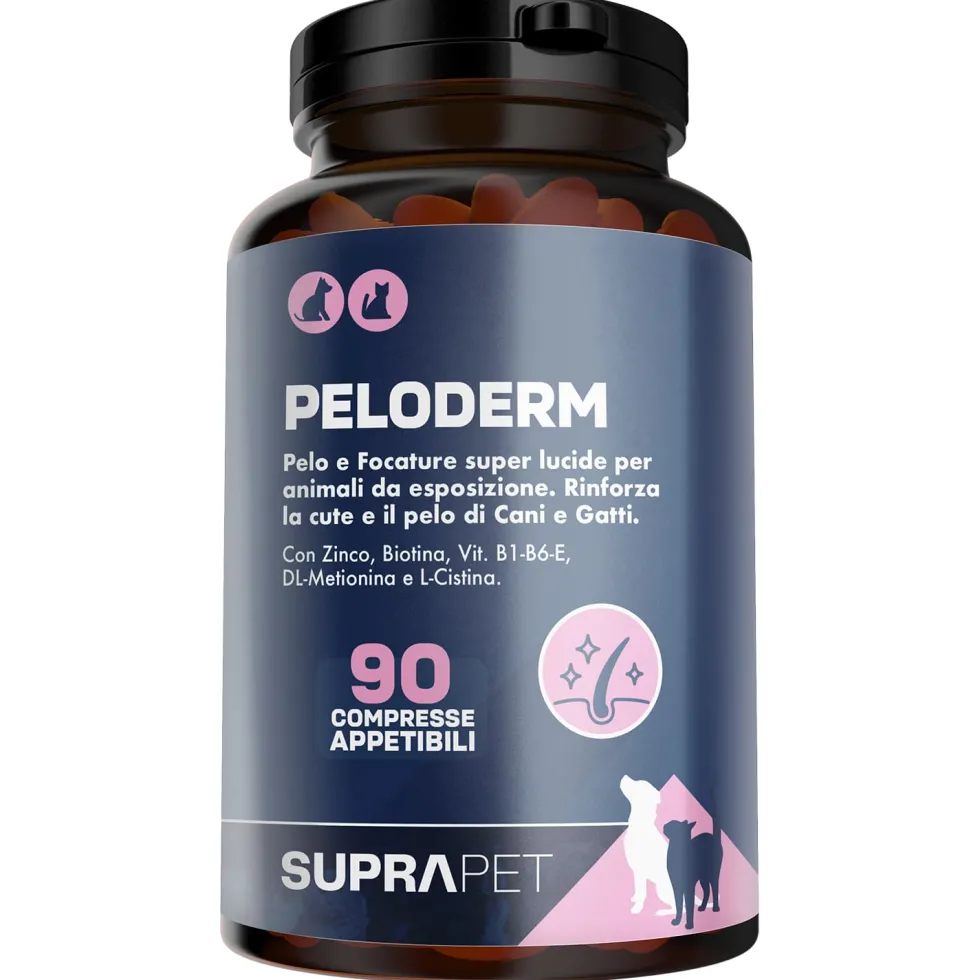 Suprapet Peloderm Cani e Gatti Integratore Perdita di Pelo, 90 Compresse