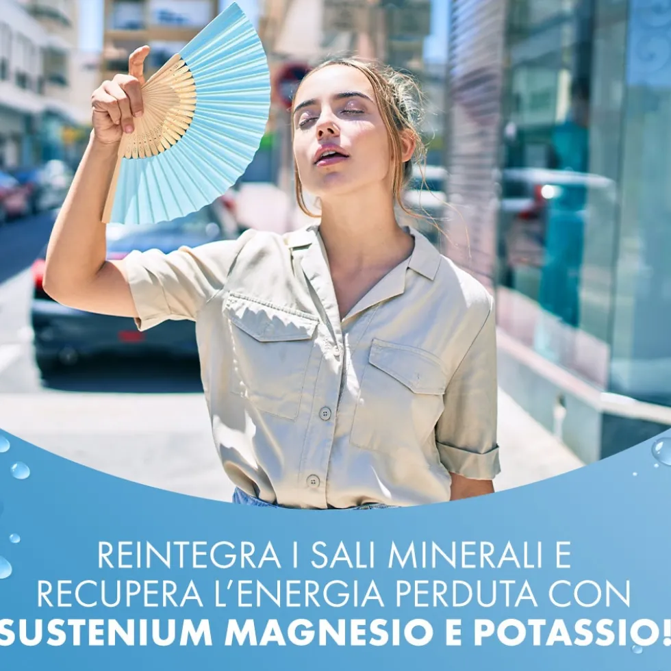 Sustenium Magnesio e Potassio Integratore Alimentare con Aggiunta di Vitamina C, 28 Bustine
