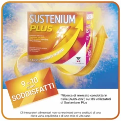Sustenium Plus Integratore Energizzante con Creatina Succo d'Arancia, 12 Bustine