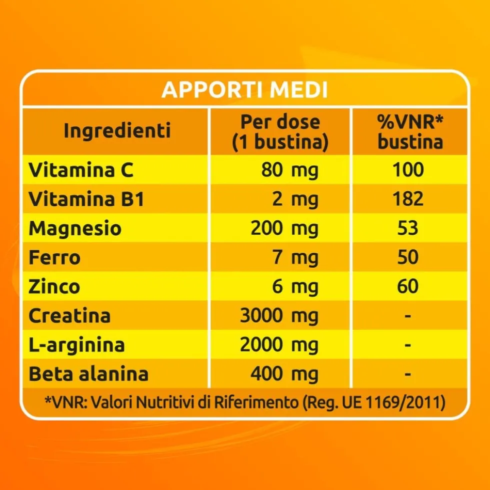 Sustenium Plus Integratore Energizzante con Vitamine Minerali e Aminoacidi, 22 Bustine