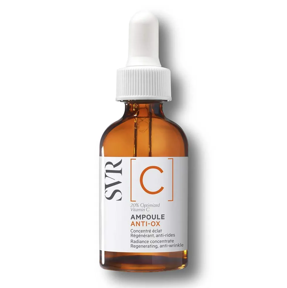 SVR Ampoule C - Siero viso antiossidante e illuminante per il colorito spento, 30 ml