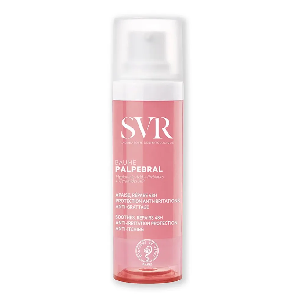 SVR Palpebral Baume - Balsamo lenitivo e riparatore per il viso e il contorno occhi, 30 ml