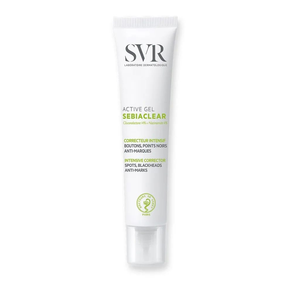 SVR Sebiaclear - Active Gel Trattamento Correttore Anti-Imperfezioni Segni, 40ml