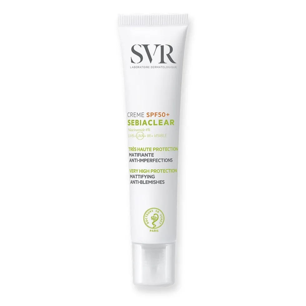 SVR Sebiaclear - Crème SPF50+ Trattamento Anti-Imperfezioni Opacizzante, 40ml
