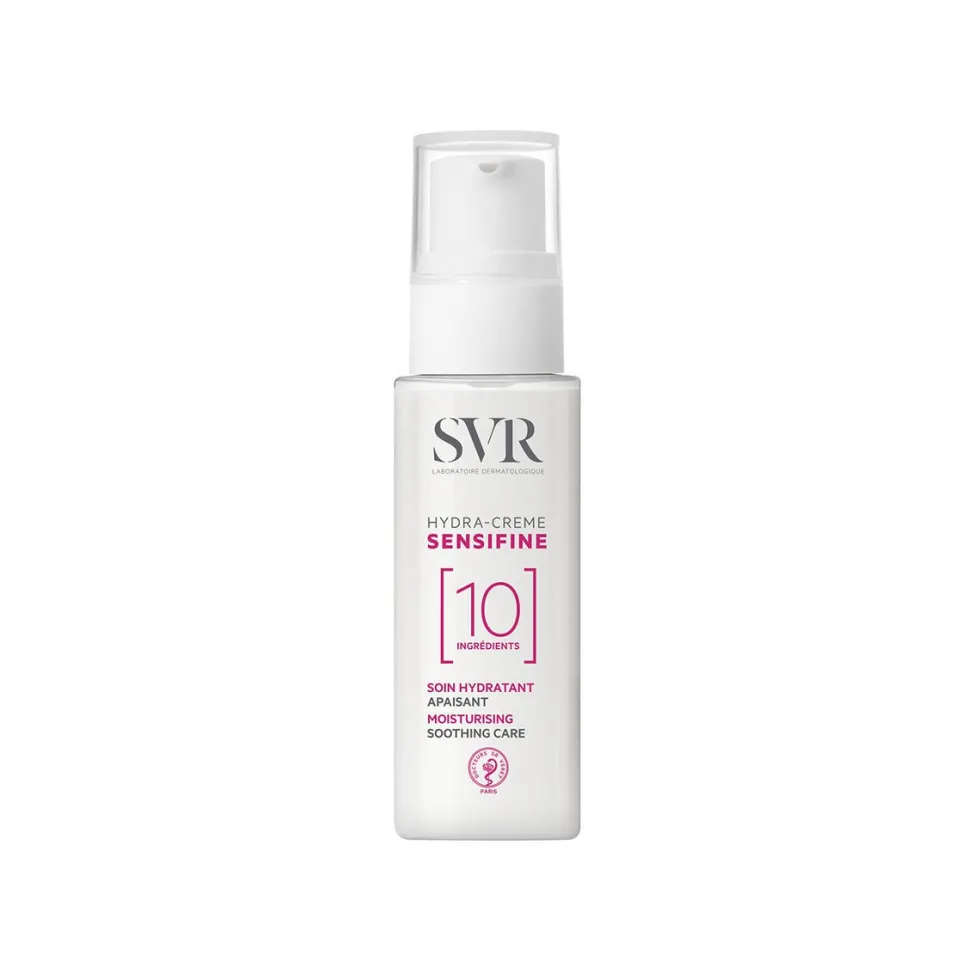 SVR Sensifine Hydra-Creme Crema viso idratante e lenitiva per la pelle sensibile, 40 ml