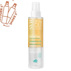 SVR Sun Secure Eau Solaire SPF50+ - Acqua solare bifasica idratante per pelle sensibile, 200 ml