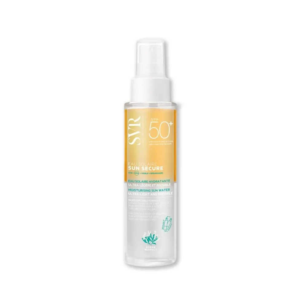 SVR Sun Secure - Eau Solaire SPF50+ Protezione Solare Bifasica Travel Size,100ml