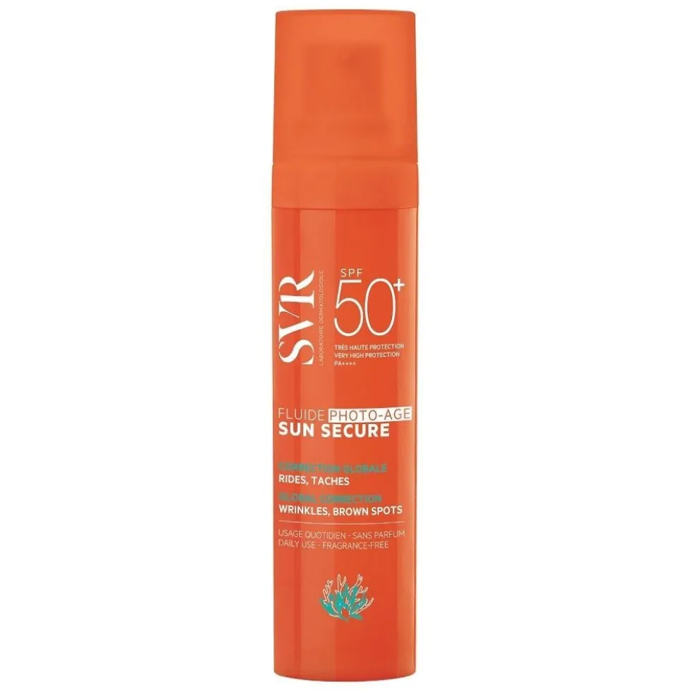SVR Sun Secure - Fluide Photo Age Fluido Solare Viso Anti Età SPF50+, 40ml
