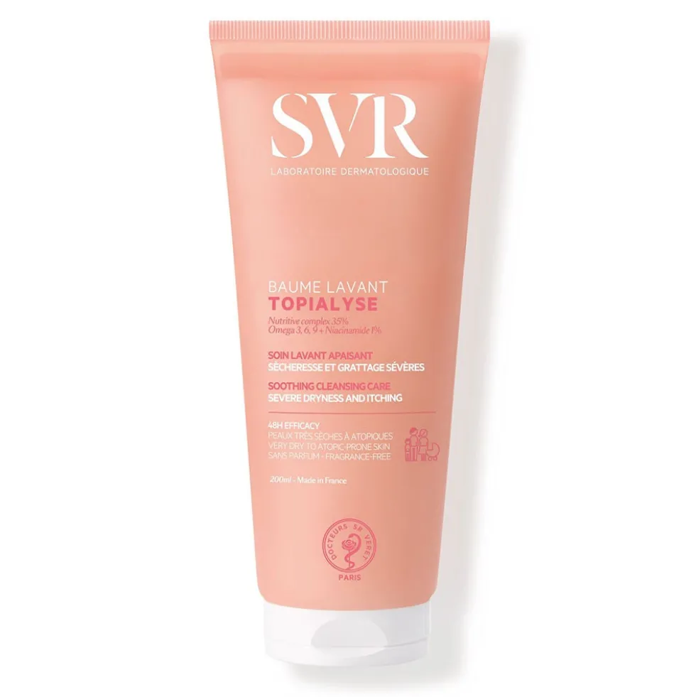 SVR Topialyse - Balsamo detergente lenitivo contro la secchezza e il prurito, 200 ml