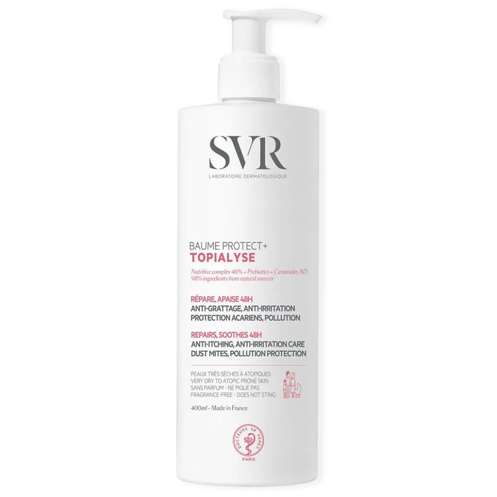 SVR Topialyse - Baume Protect Balsamo Lenitivo Protettivo Pelle Allergica, 400ml