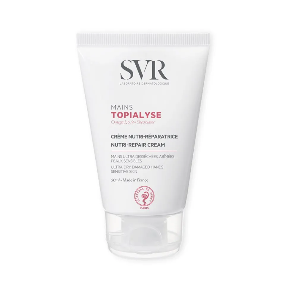 SVR Topialyse - Crema mani nutriente e lenitiva per mani ultra secche e danneggiate, 50 ml