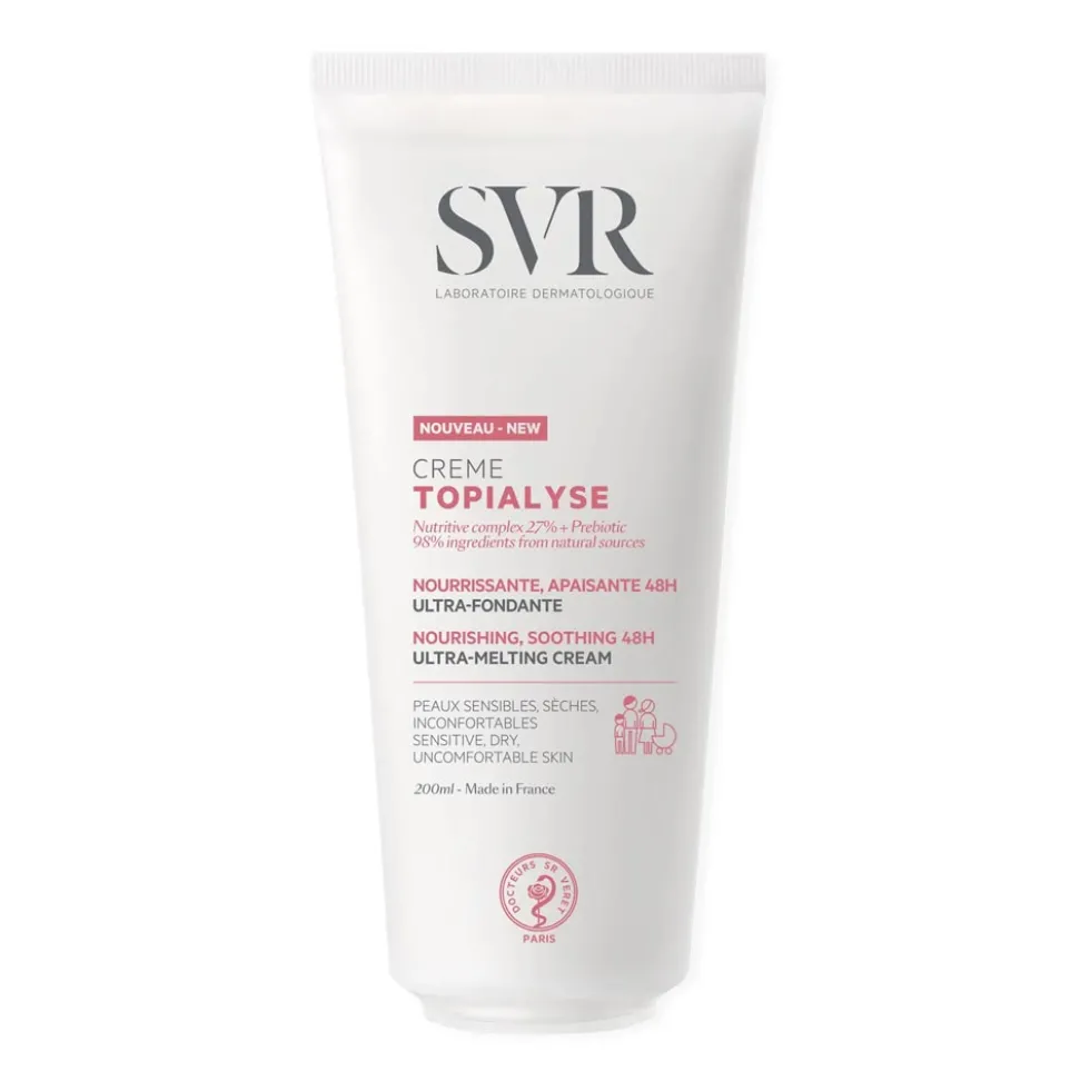 SVR Topialyse - Crème Crema Nutriente per Pelle Secca e Sensibile, 200ml
