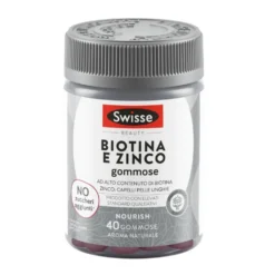 Swisse Beauty - Biotina e Zinco Integratore Capelli Pelle e Unghie, 40 gommose