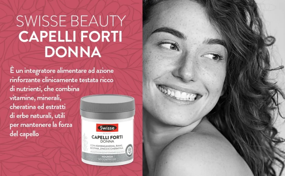 Swisse Beauty - Capelli Forti Donna Integratore, 30 Compresse