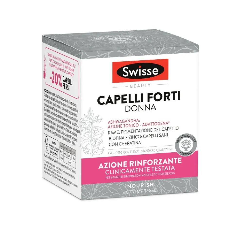 Swisse Beauty - Capelli Forti Donna Integratore, 30 Compresse