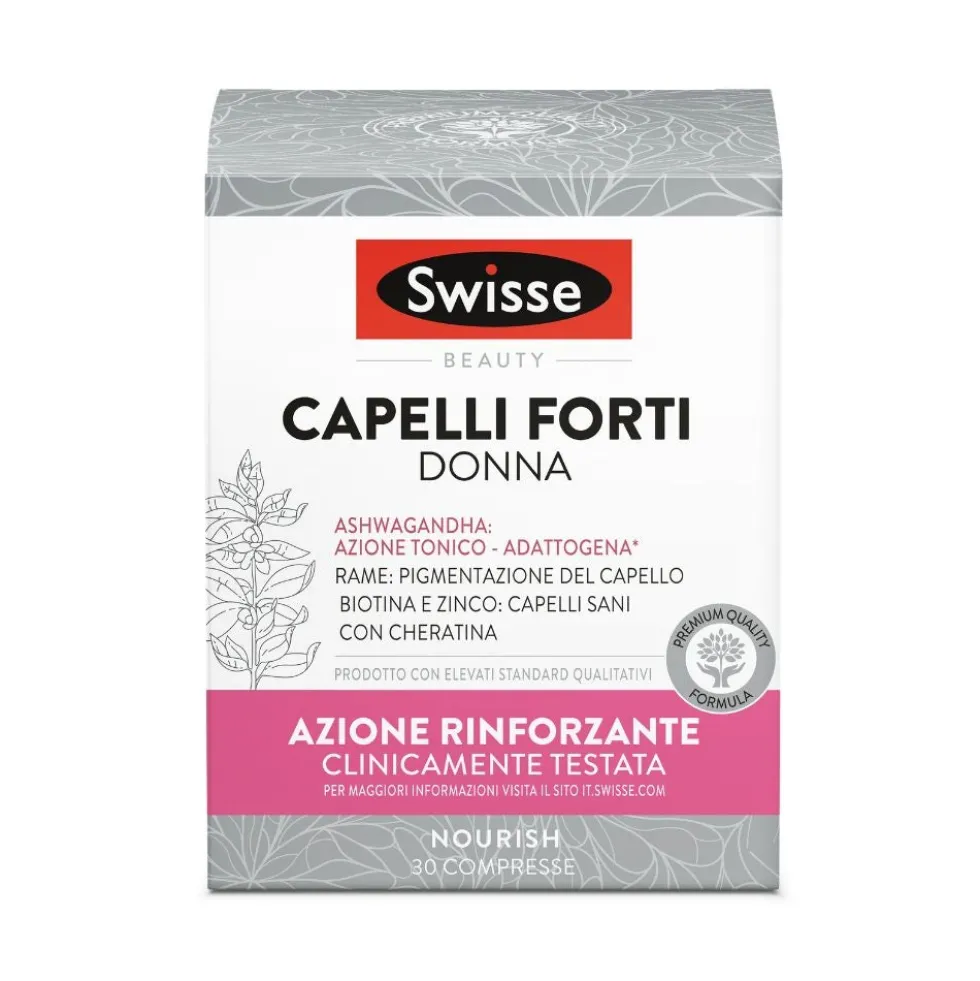 Swisse Beauty - Capelli Forti Donna Integratore, 30 Compresse