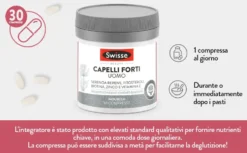 Swisse Beauty - Capelli Forti Uomo Integratore, 30 Compresse