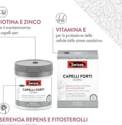 Swisse Beauty - Capelli Forti Uomo Integratore, 30 Compresse
