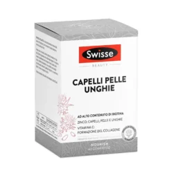 Swisse Beauty Capelli Pelle Unghie - Integratore alimentare anticaduta e antiossidante, 60 compresse