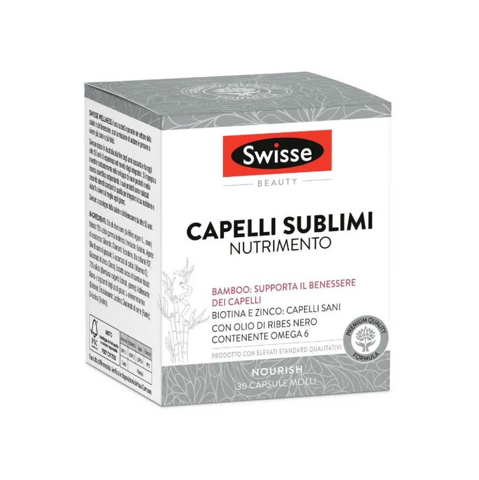 Swisse Beauty - Capelli Sublimi Integratore Alimentare, 30 Capsule Molli