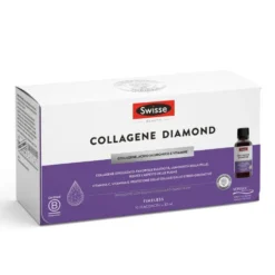 Swisse Beauty - Collagene Diamond Integratore di Collagene Acido Ialuronico Vitamine e Minerali, 10 Flaconcini