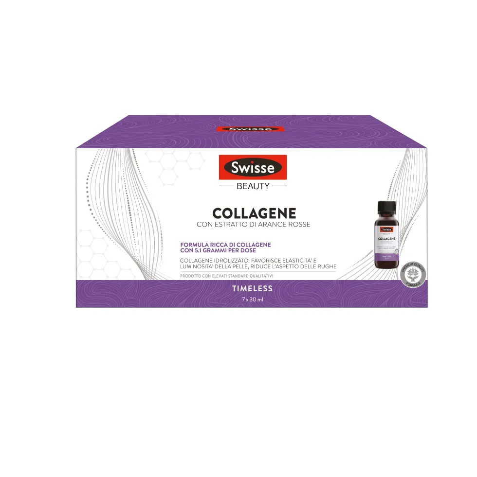 Swisse Beauty Collagene - Integratore per l'elasticità della pelle, 7 flaconcini da 30 ml
