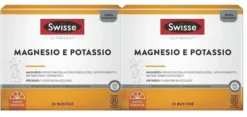 Swisse Magnesio e Potassio - Integratore per il reintegro dei sali minerali, 40 bustine da 4 g