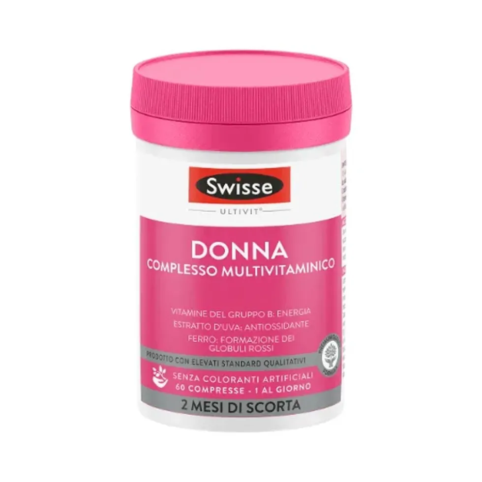 Swisse Multivitaminici Donna - Integratore multivitaminico per il benessere femminile, 60 compresse
