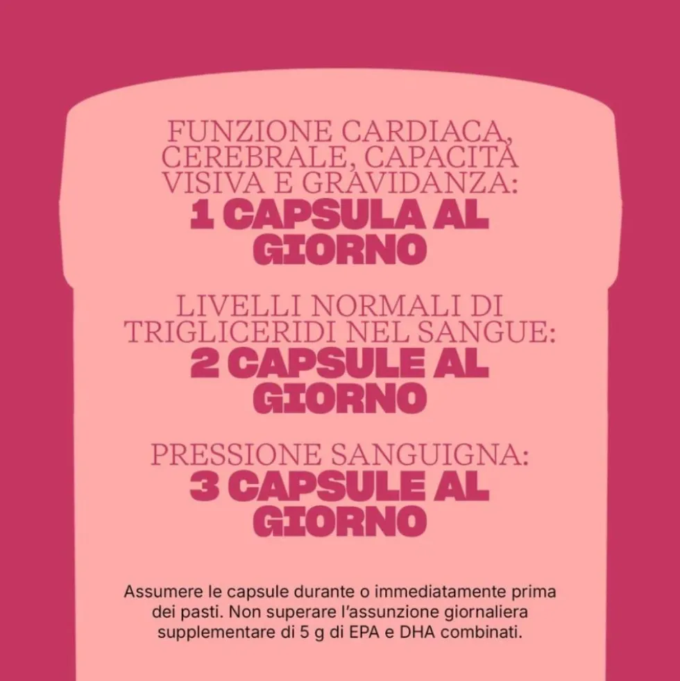 Swisse Omega 3 Concentrato - Integratore per la funzione cardiaca e i trigliceridi, 60 capsule