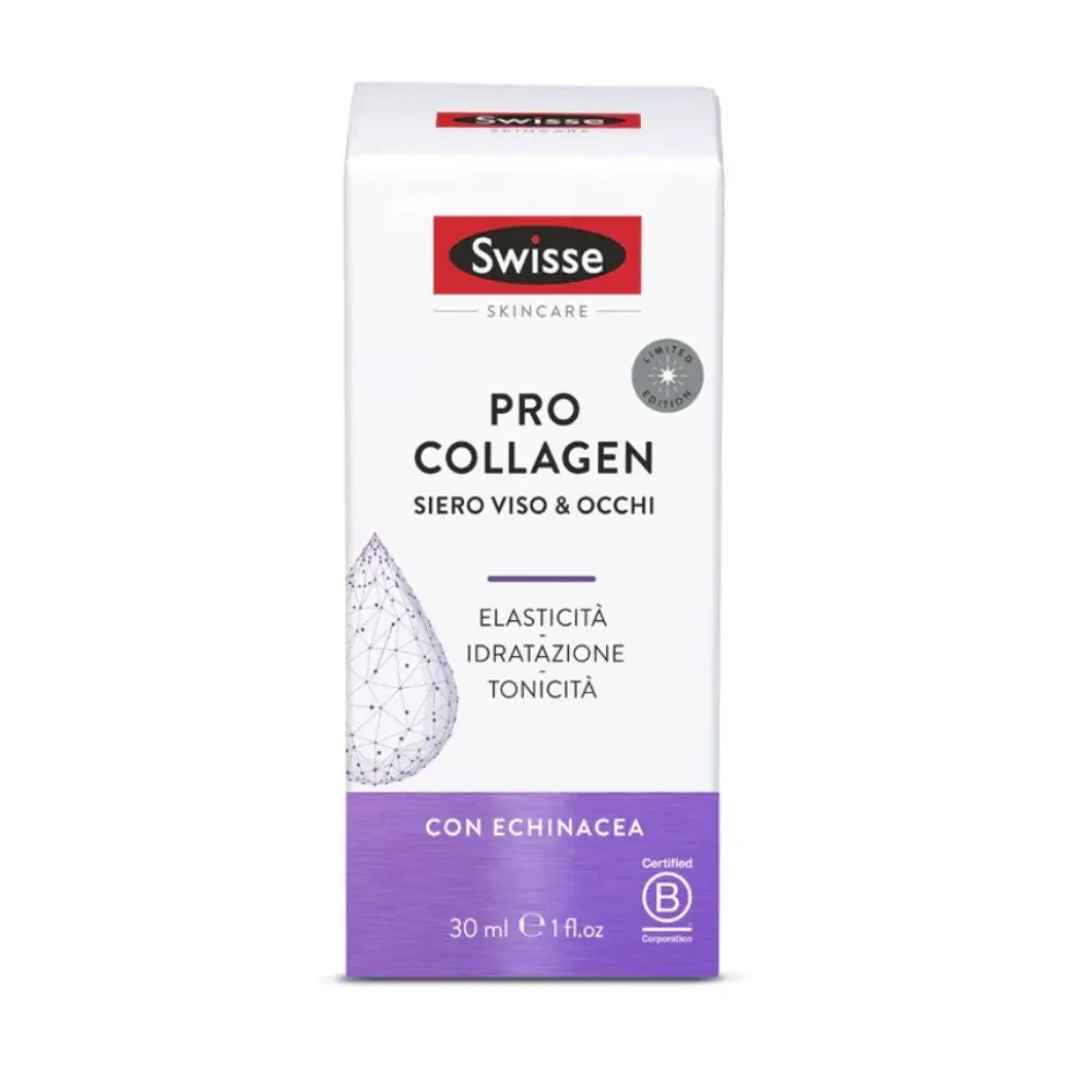 Swisse Pro Collagen - Siero viso e occhi per l'elasticità e l'idratazione della pelle, 30 ml