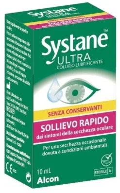 Systane Ultra - Collirio lubrificante senza conservanti per la secchezza oculare, 10 ml