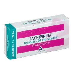 Tachipirina Bambini 250mg Paracetamolo Antipiretico e Analgesico, 10 Supposte