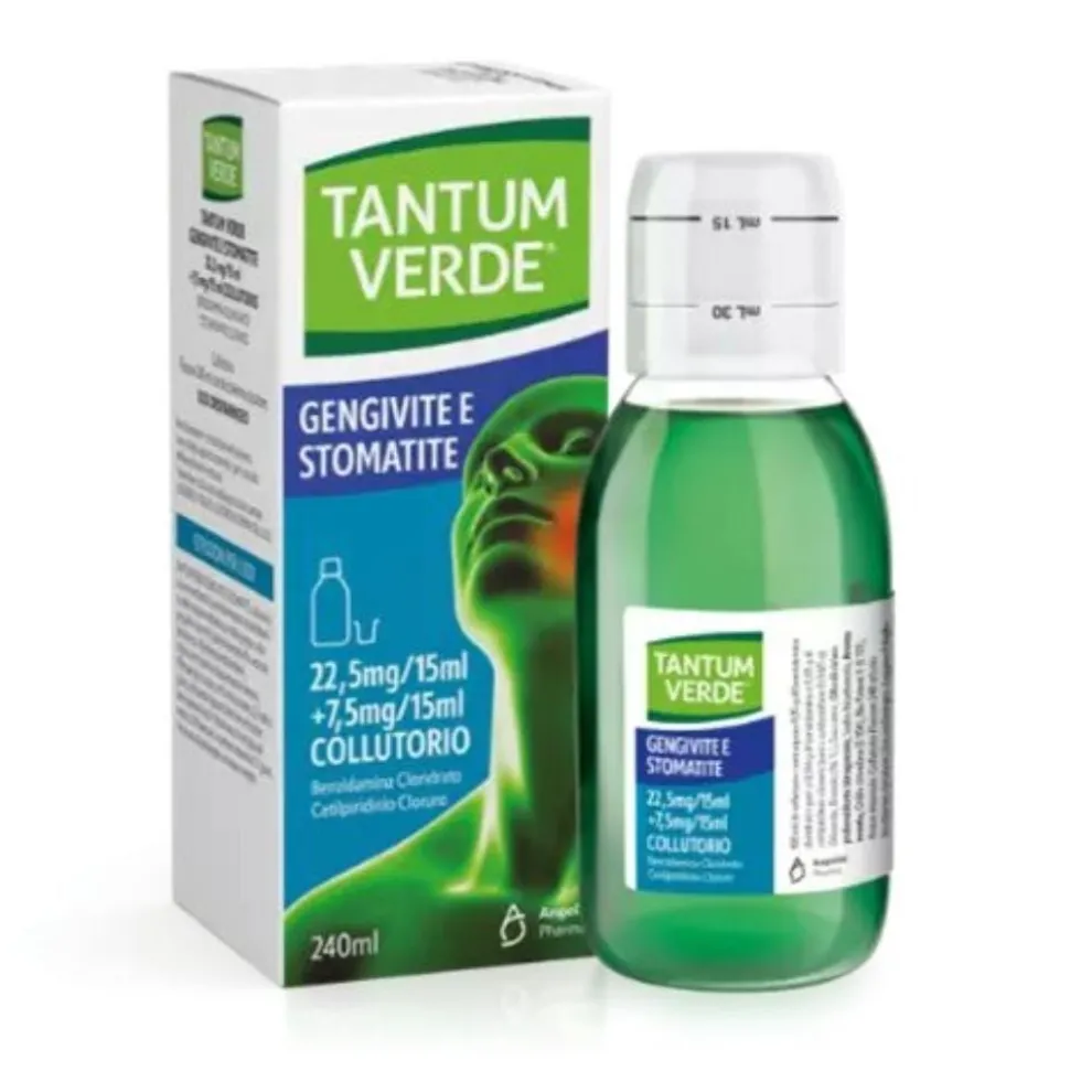 Tantum Verde B Bocca Collutorio Antisettico Antinfiammatorio e Analgesico della Bocca, 240ml