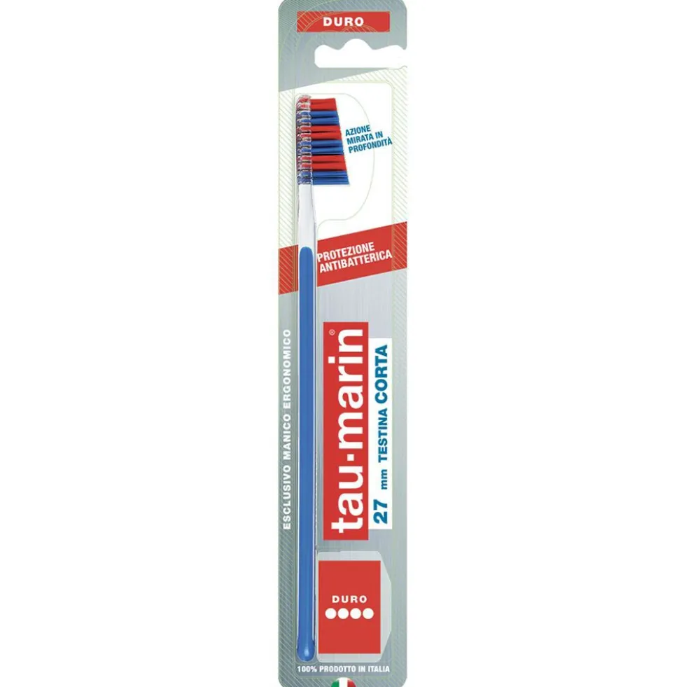 Tau-marin Professional 27 Spazzolino Setole Dure con Antibatterico, 1pezzo