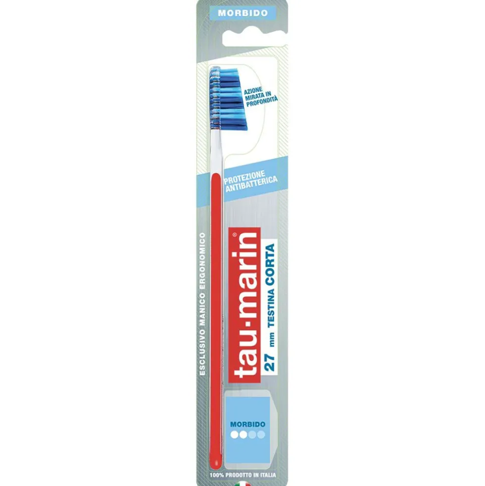 Tau-marin Professional 27 Spazzolino Setole Morbide con Antibatterico, 1pezzo