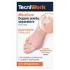 Tecniwork Allux Care - Divaricatore alluce a doppio anello Tecniwork contro gli sfregamenti, 1 pezzo