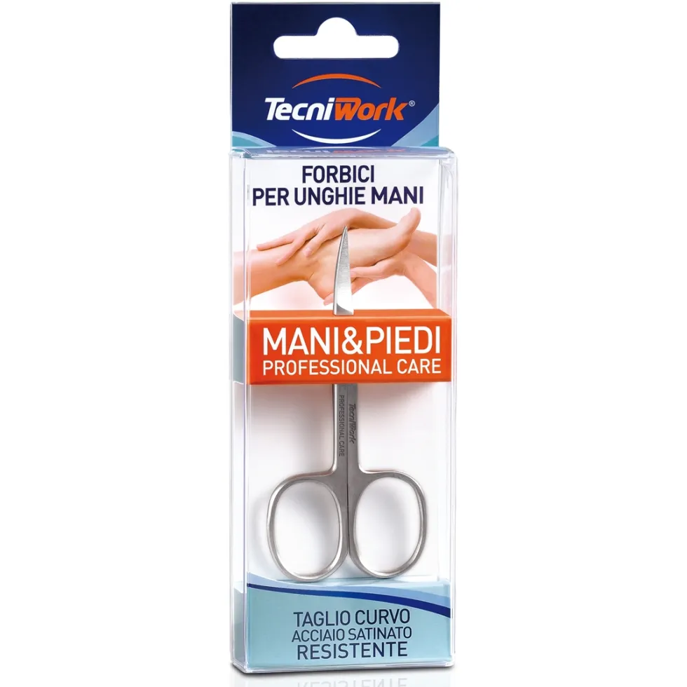 Tecniwork Forbici unghie mani con taglio curvo, 1 pezzo