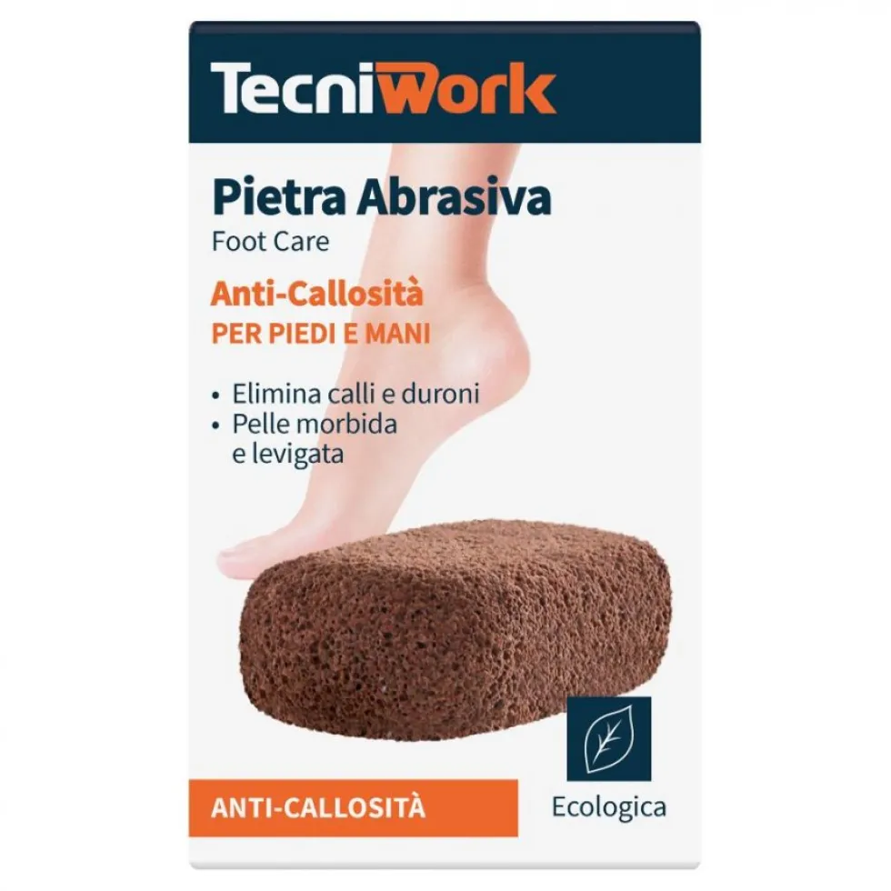 Tecniwork Pietra Abrasiva Anticallosità per rimuovere calli e duroni, 1 pezzo